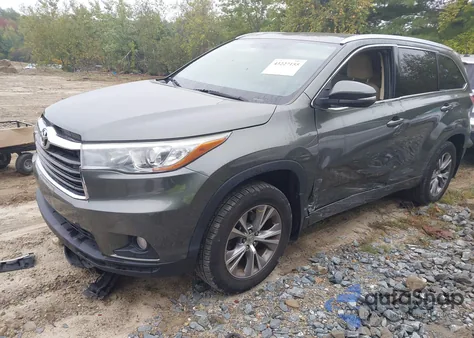 2015 Toyota Highlander Xle V6 z USA, uszkodzony, nr VIN 5TDJKRFH1FS192115